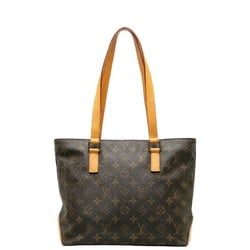 Louis Vuitton Monogram Cabas Piano Handbag Tote Bag M51148 Brown PVC Leather Ladies