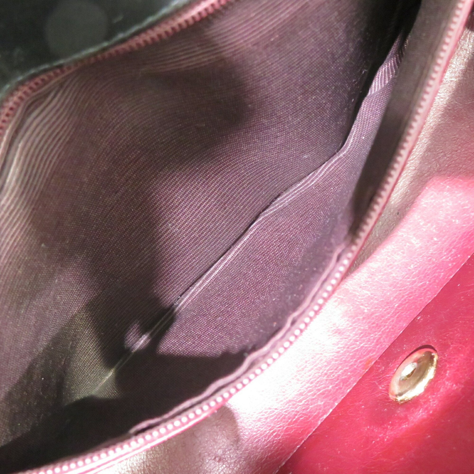 CHANEL Chanel Matelasse Diana Chain Shoulder Bag Black Lambskin Women's Men's