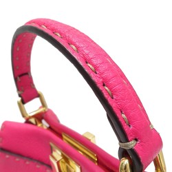 FENDI Peekaboo Selleria 8BN244 Handbag Shoulder Bag Pink Leather Women's Men's