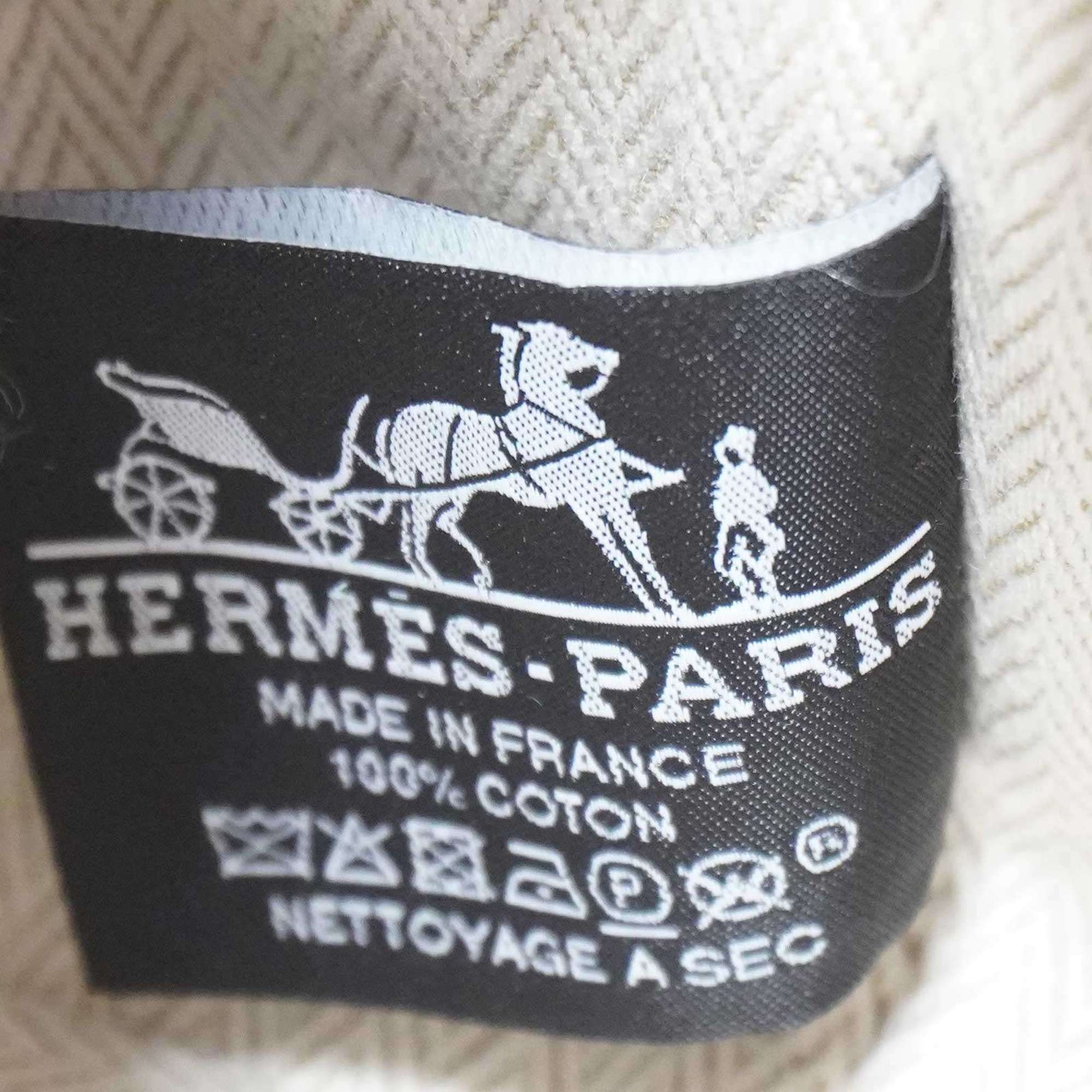 HERMES Brid A Black PM Handbag Pouch Hibiscus Cotton Ladies Men's