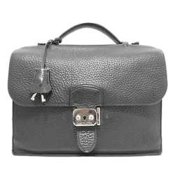 HERMES Sac Adepeche 27 Handbag Black SV Hardware Fjord □K Engraved Ladies Men's