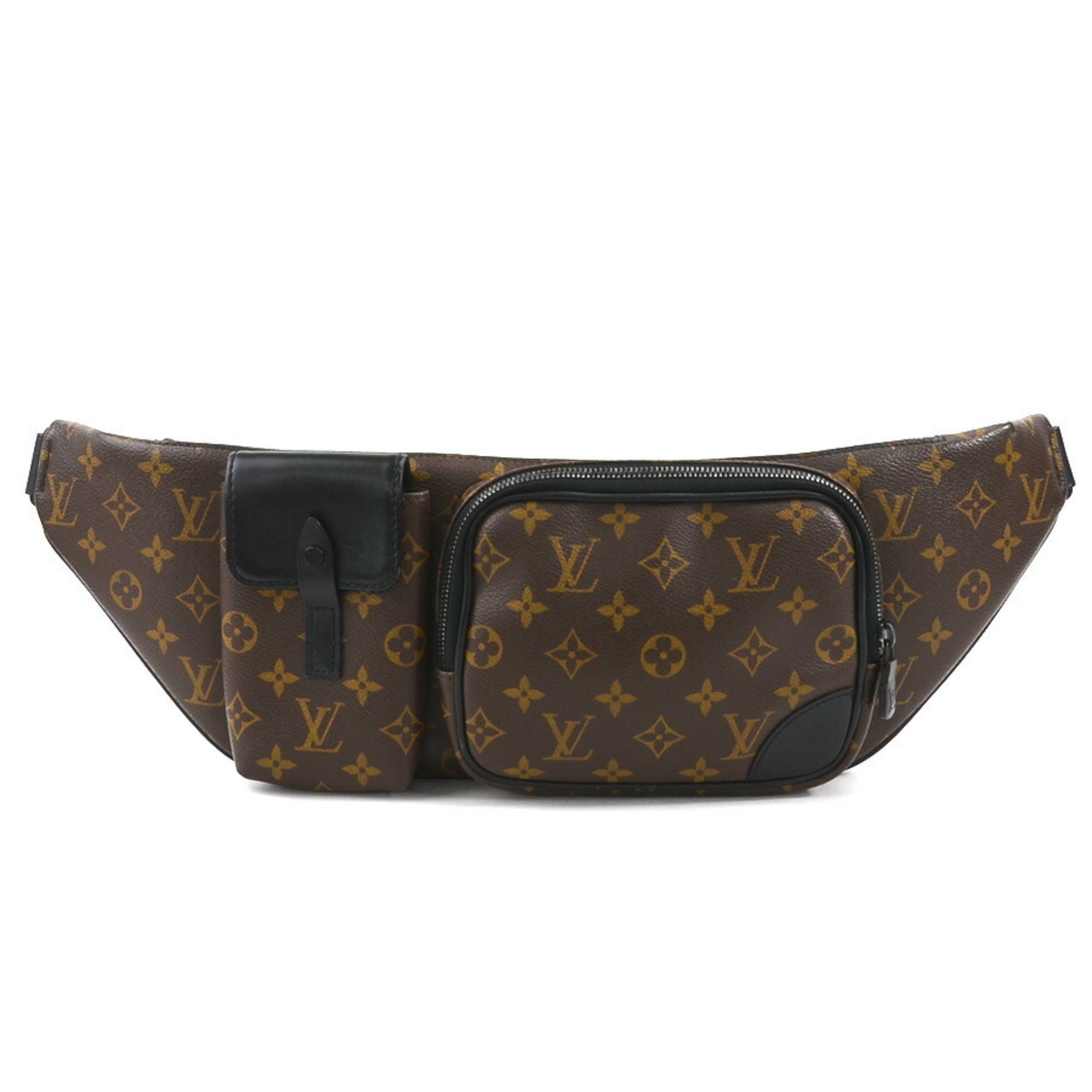 LOUIS VUITTON Body Bag Monogram Macassar Christopher Bum Canvas Brown/Black Men's M45337