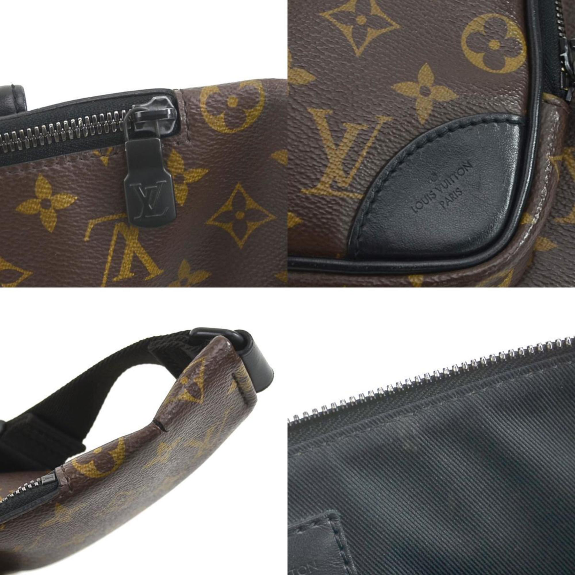 LOUIS VUITTON Body Bag Monogram Macassar Christopher Bum Canvas Brown/Black Men's M45337