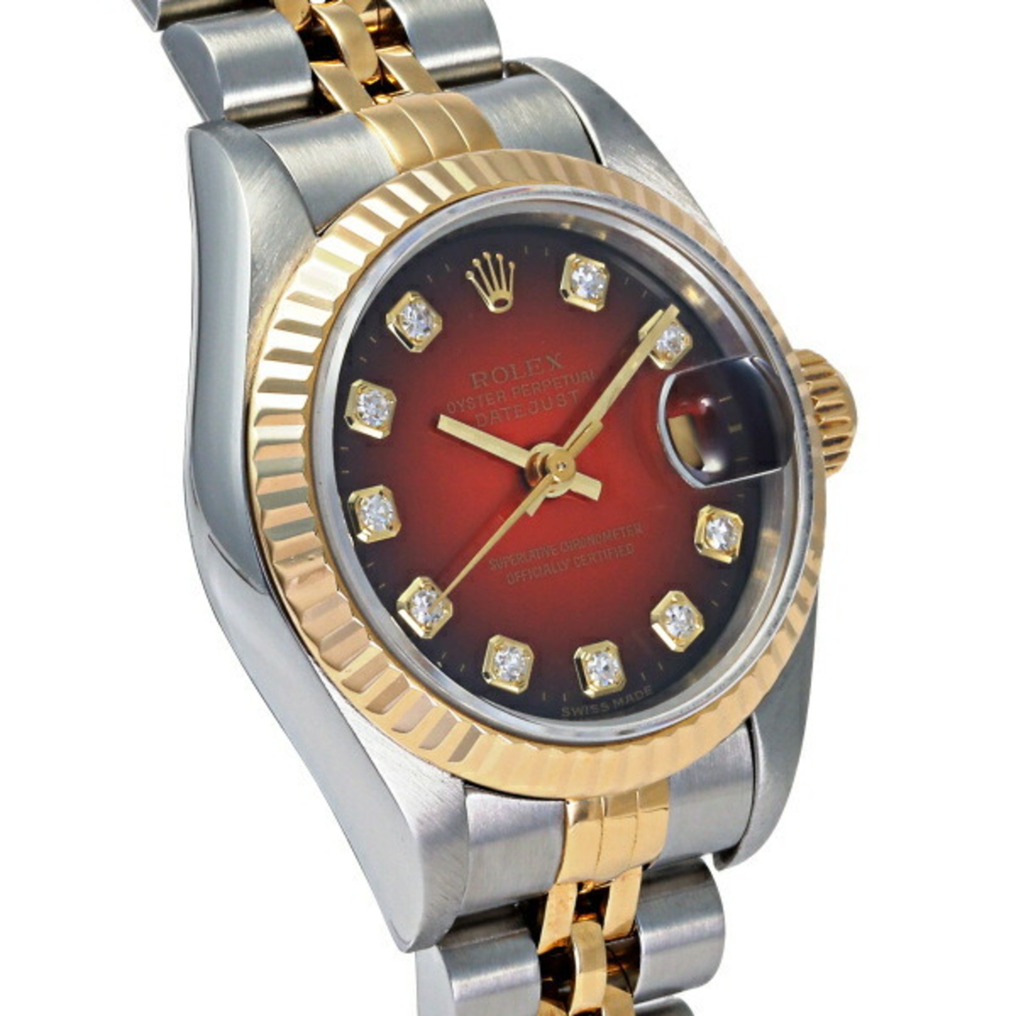Rolex Datejust Lady 26 69173G Cherry Gradient Dial Watch Ladies