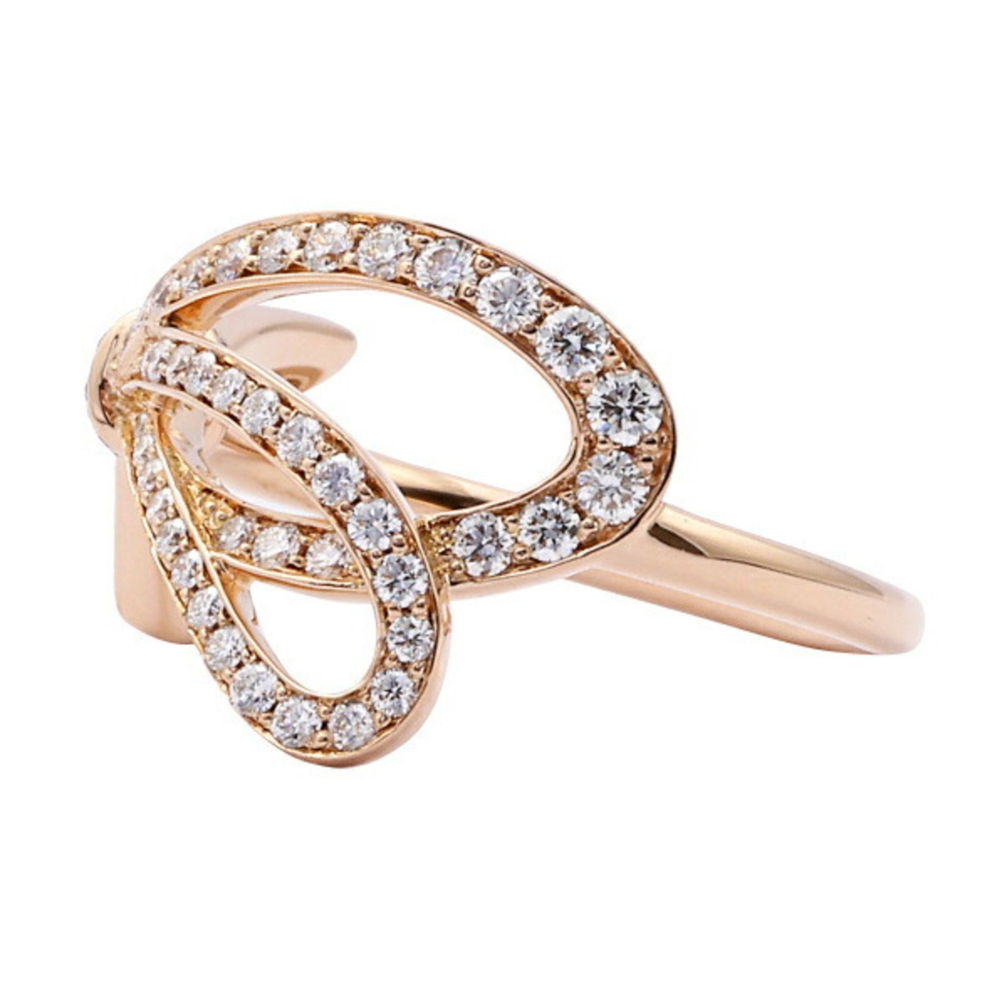 Tiffany Ribbon Bow K18PG Pink Gold Ring