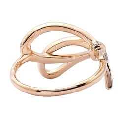 Tiffany Ribbon Bow K18PG Pink Gold Ring