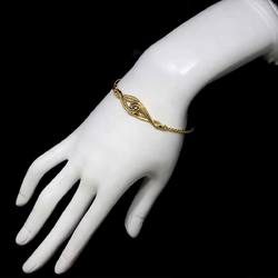 Christian Dior Bracelet 18cm K18 YG WG Yellow White Gold 750