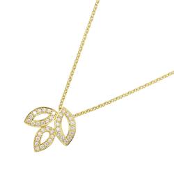 Harry Winston HARRY WINSTON Lily Cluster Diamond Necklace 40cm K18 YG Yellow Gold 750
