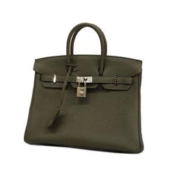 Hermes Handbag Birkin 25 Z Stamp Togo Olive Green Ladies