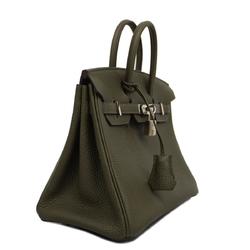 Hermes Handbag Birkin 25 Z Stamp Togo Olive Green Ladies