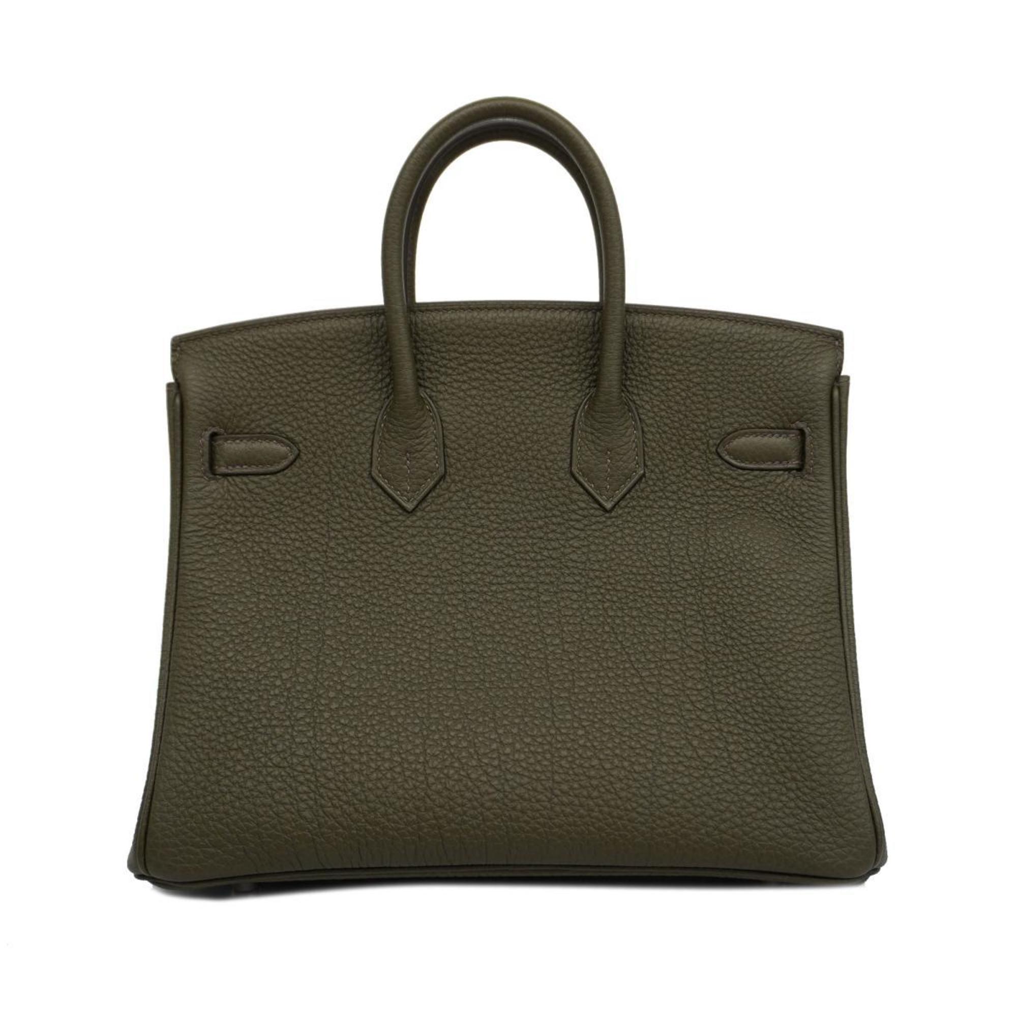 Hermes Handbag Birkin 25 Z Stamp Togo Olive Green Ladies