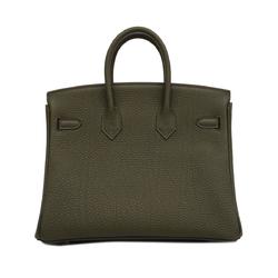 Hermes Handbag Birkin 25 Z Stamp Togo Olive Green Ladies