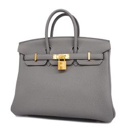 Hermes Handbag Birkin 25 U Engraved Togo Etain Ladies