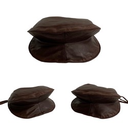 LOEWE Nappa leather shoulder bag pochette sacoche brown ktk2106