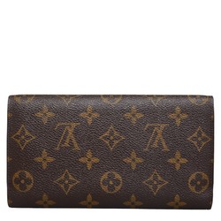 Louis Vuitton Monogram Porte Tresor International Long Wallet M61215 Brown PVC Leather Ladies LOUIS VUITTON