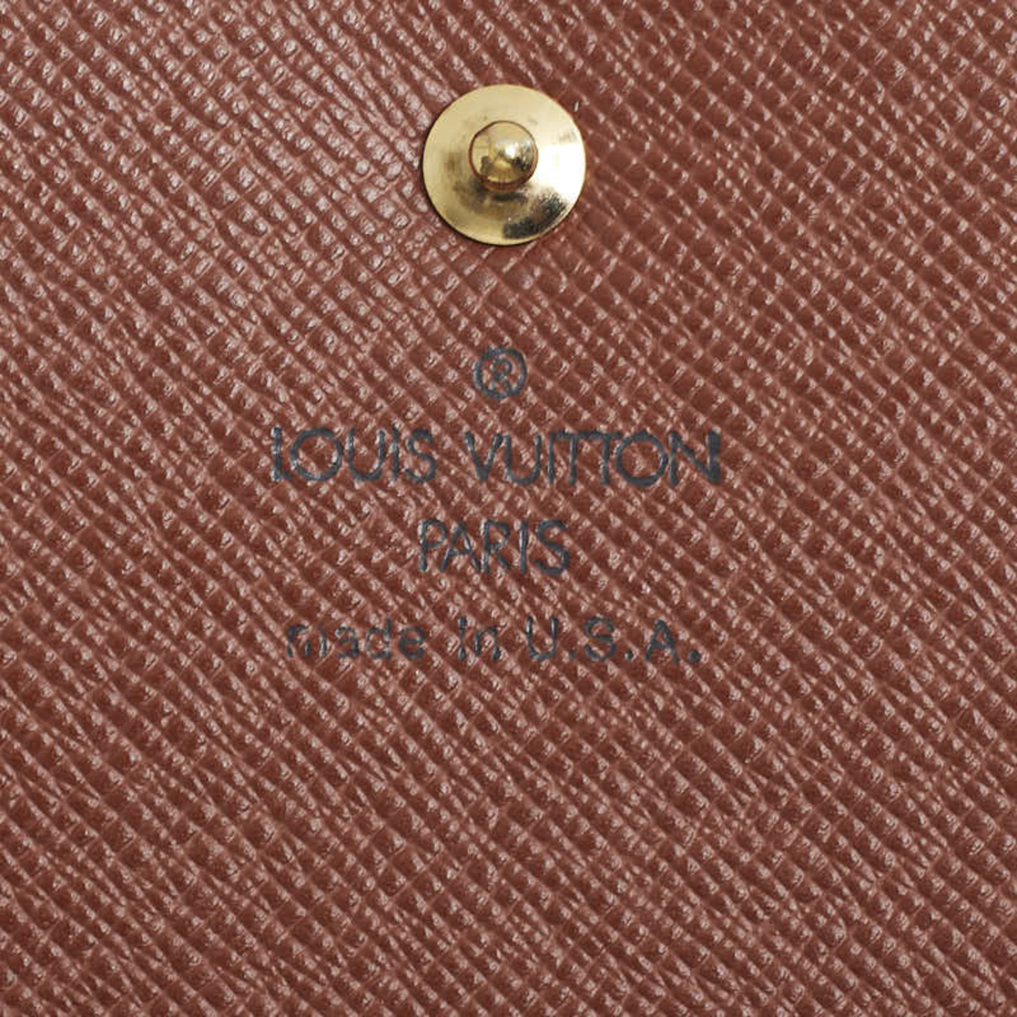 Louis Vuitton Monogram Porte Tresor International Long Wallet M61215 Brown PVC Leather Ladies LOUIS VUITTON