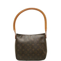 Louis Vuitton Monogram Looping MM Shoulder Bag Handbag M51146 Brown PVC Leather Ladies LOUIS VUITTON