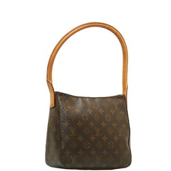 Louis Vuitton Monogram Looping MM Shoulder Bag Handbag M51146 Brown PVC Leather Ladies LOUIS VUITTON