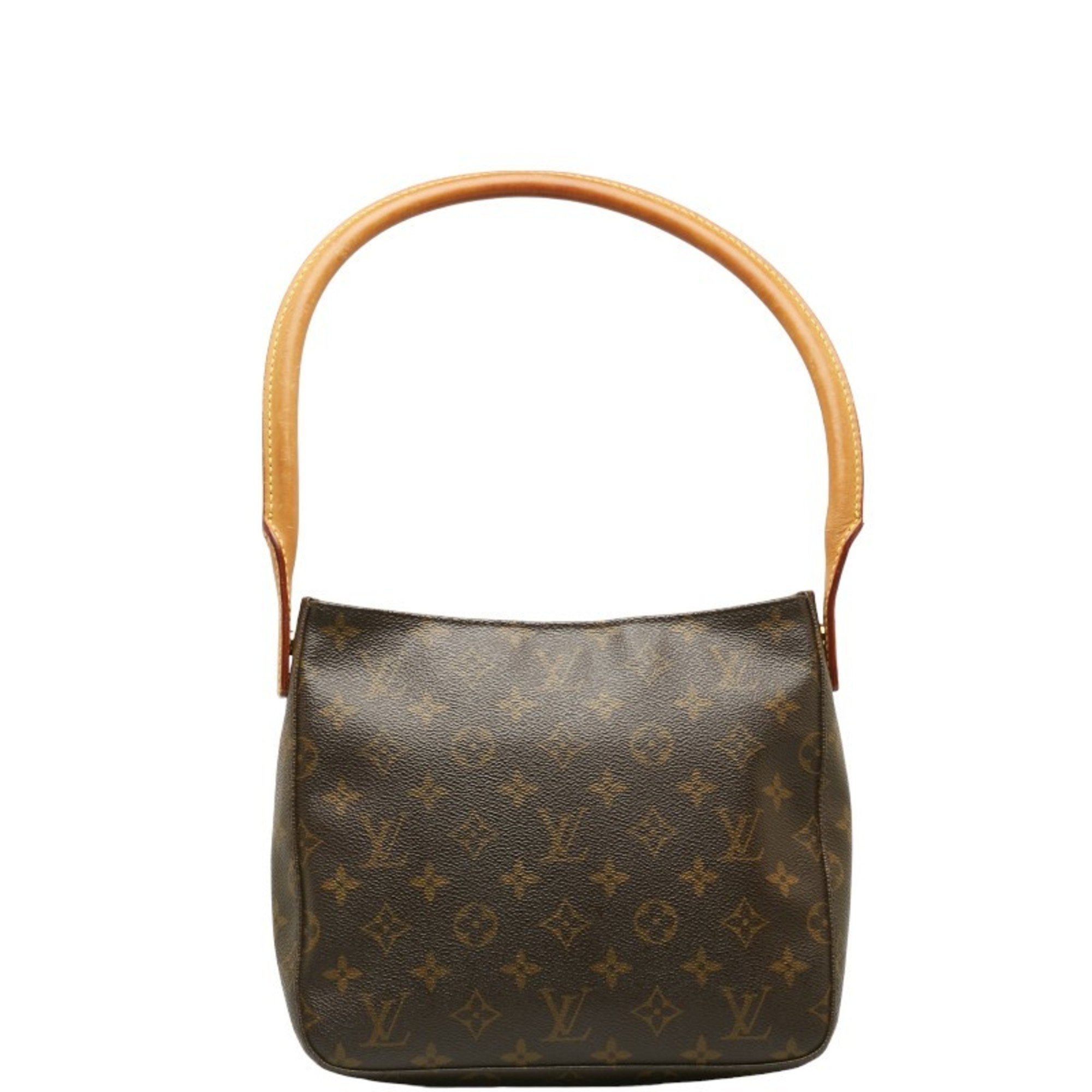 Louis Vuitton Monogram Looping MM Shoulder Bag Handbag M51146 Brown PVC Leather Ladies LOUIS VUITTON