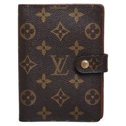 Louis Vuitton Monogram Agenda PM Notebook Cover Binder R20005 Brown PVC Leather Ladies LOUIS VUITTON