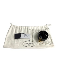 PRADA Monochrome Saffiano Leather 2way Handbag Shoulder Bag Tote Black 36927