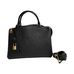 LOUIS VUITTON Monogram Empreinte Petit Palais PM Leather 2way Handbag Shoulder Bag Black 48095