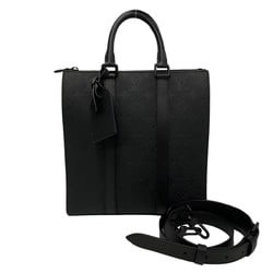 LOUIS VUITTON Sac Plat Cross Empreinte Taurillon Leather 2way Handbag Shoulder Bag Black 363-5