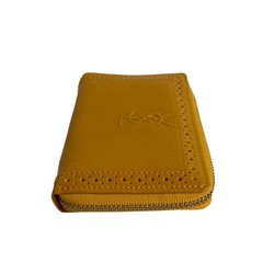 YVES SAINT LAURENT YSL Leather Wallet/Coin Case Coin Purse Wallet Brown Camel 19941