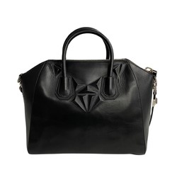 GIVENCHY Antigona Hardware Leather 2way Handbag Tote Bag Shoulder Black 19890