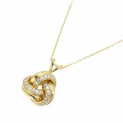 Tiffany TIFFANY&Co. Diamond Necklace 40cm K18 YG Yellow Gold 750