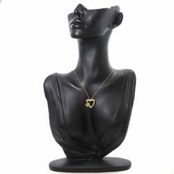 Tiffany TIFFANY&Co. Heart Necklace 45cm K18 YG Yellow Gold 750