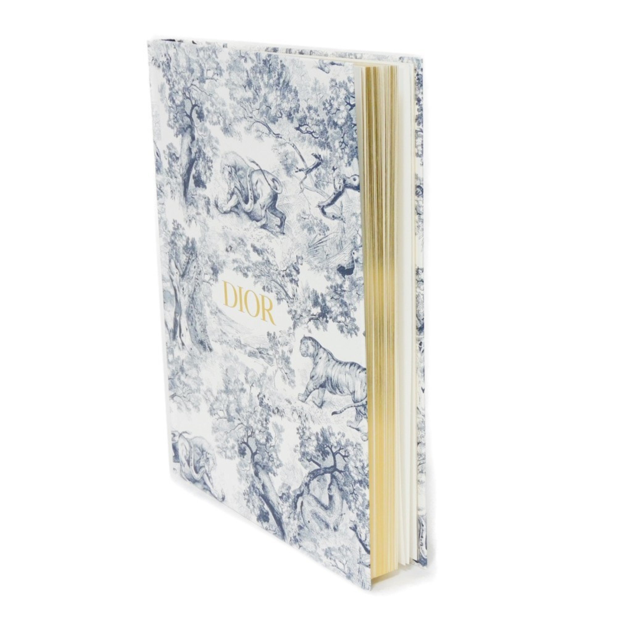Christian Dior Dior Notebook Toile de Jouy Animal Stationery Hardcover Paper Navy HYA02CTJ1U_C500 Men's Women's