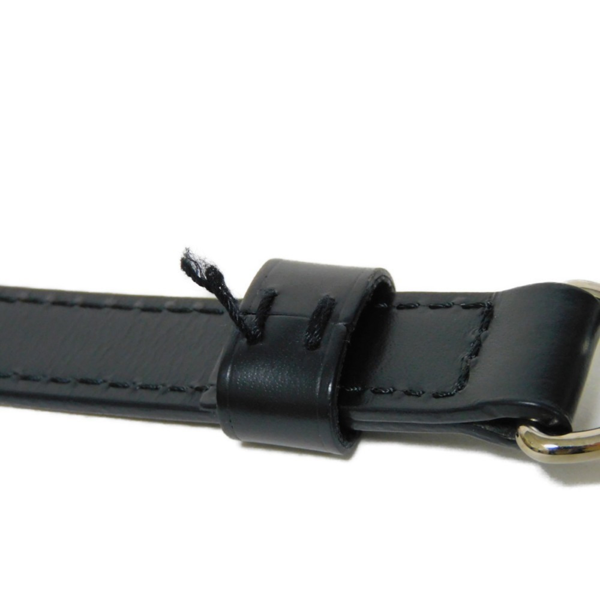 LOUIS VUITTON Shoulder Strap Bandouliere 120 Width 1.5cm Adjustable Long Black Silver Epi Noir Men's Women's