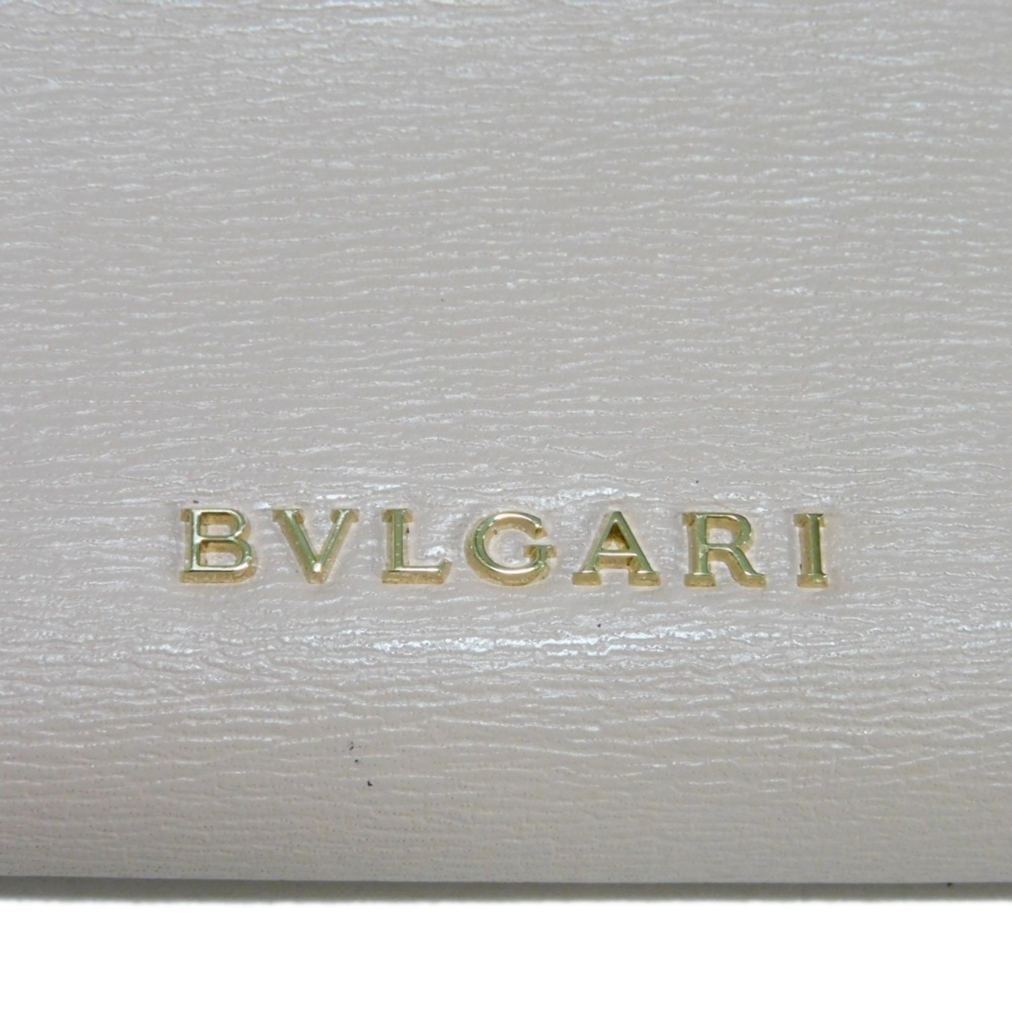 Bulgari BVLGARI Trifold Wallet Compact Snap Button Serpenti Forever Crystal Rose 289965 Women's
