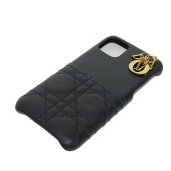 Christian Dior Dior Smartphone Case LADY DIOR iPhone 11 PRO MAX Charm Stitch Cannage Black S0746ONMJ SO8790NMJ Ladies