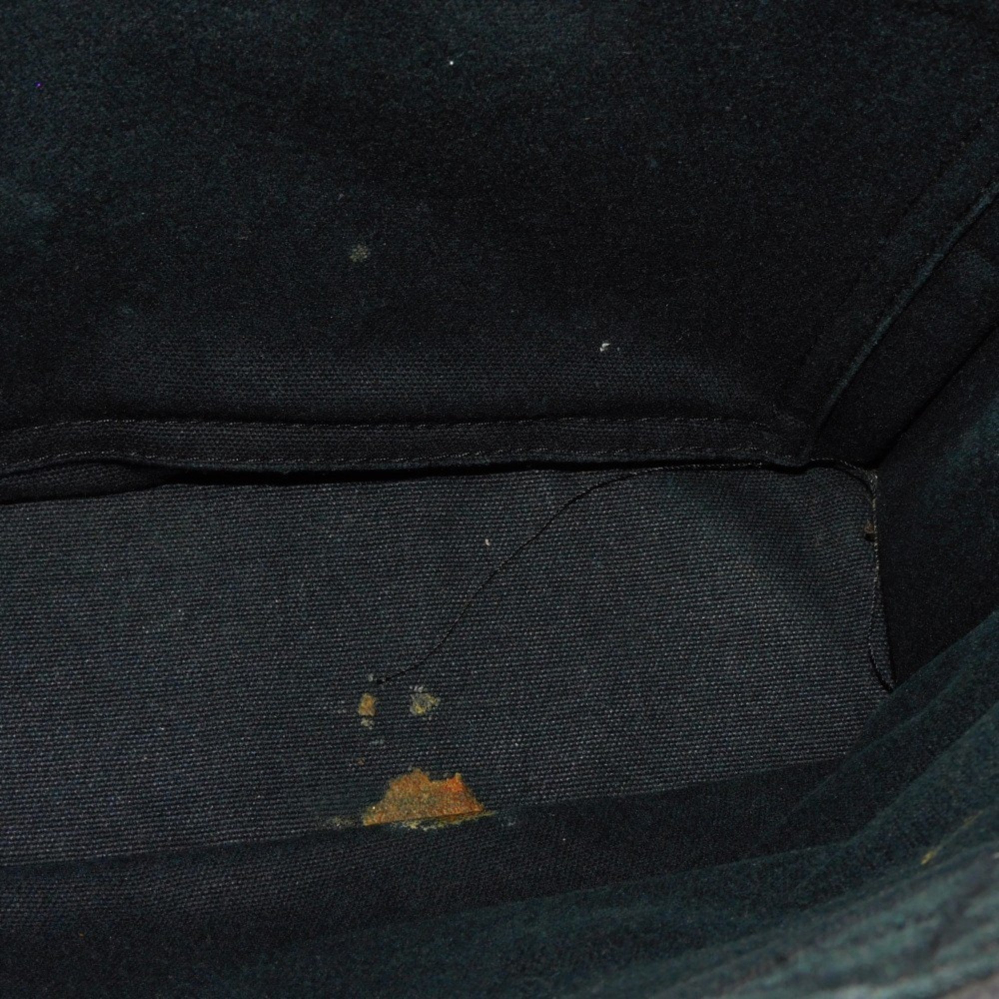HERMES Tote Bag Fool Toe PM Black Gray Striped Bicolor Handbag Serie Button Cotton Men's Women's