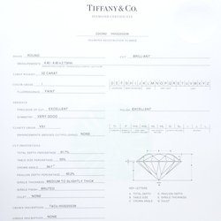 TIFFANY&Co. Tiffany Solitaire Earrings Single Diamond 0.32ctx2 I.VS1 Pt950 Platinum 291463