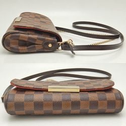 LOUIS VUITTON Damier Favorite PM N41276 Shoulder Bag Ebene 251608