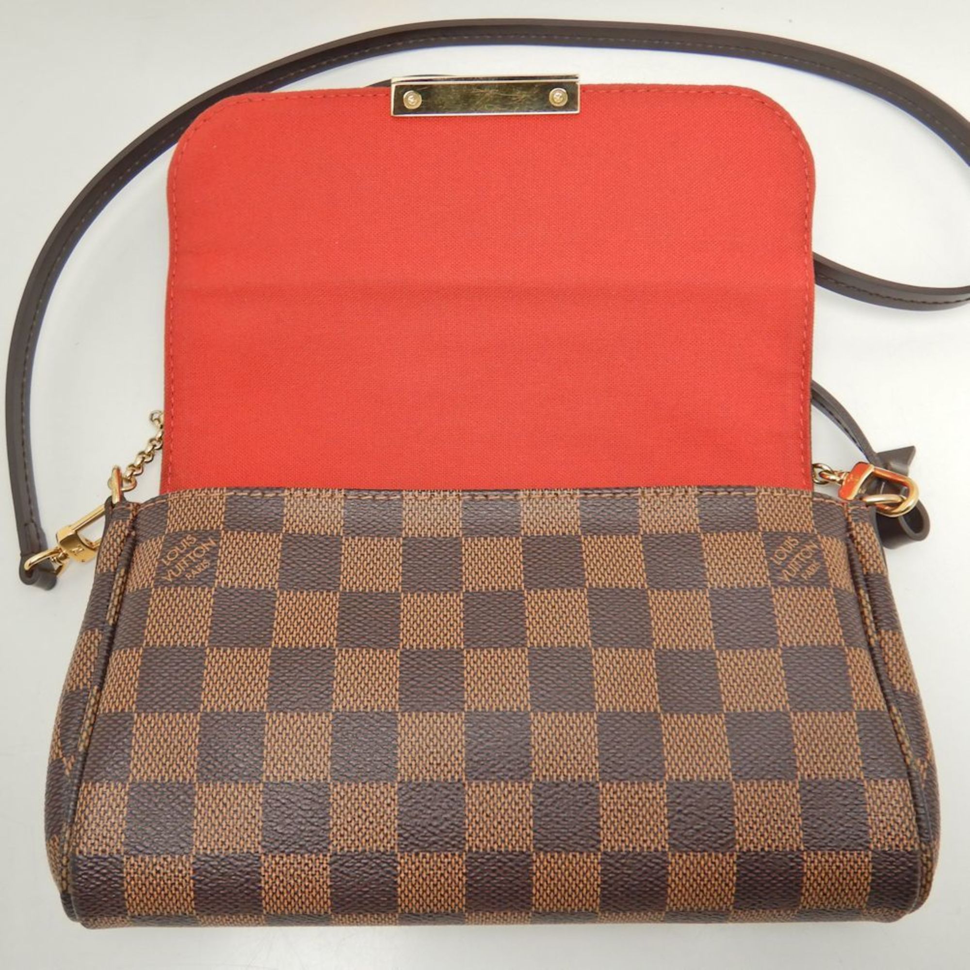 LOUIS VUITTON Damier Favorite PM N41276 Shoulder Bag Ebene 251608