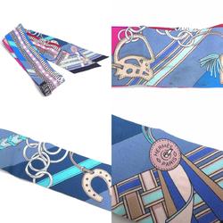 HERMES Scarf Muffler Twilly Silk Multicolor Women's