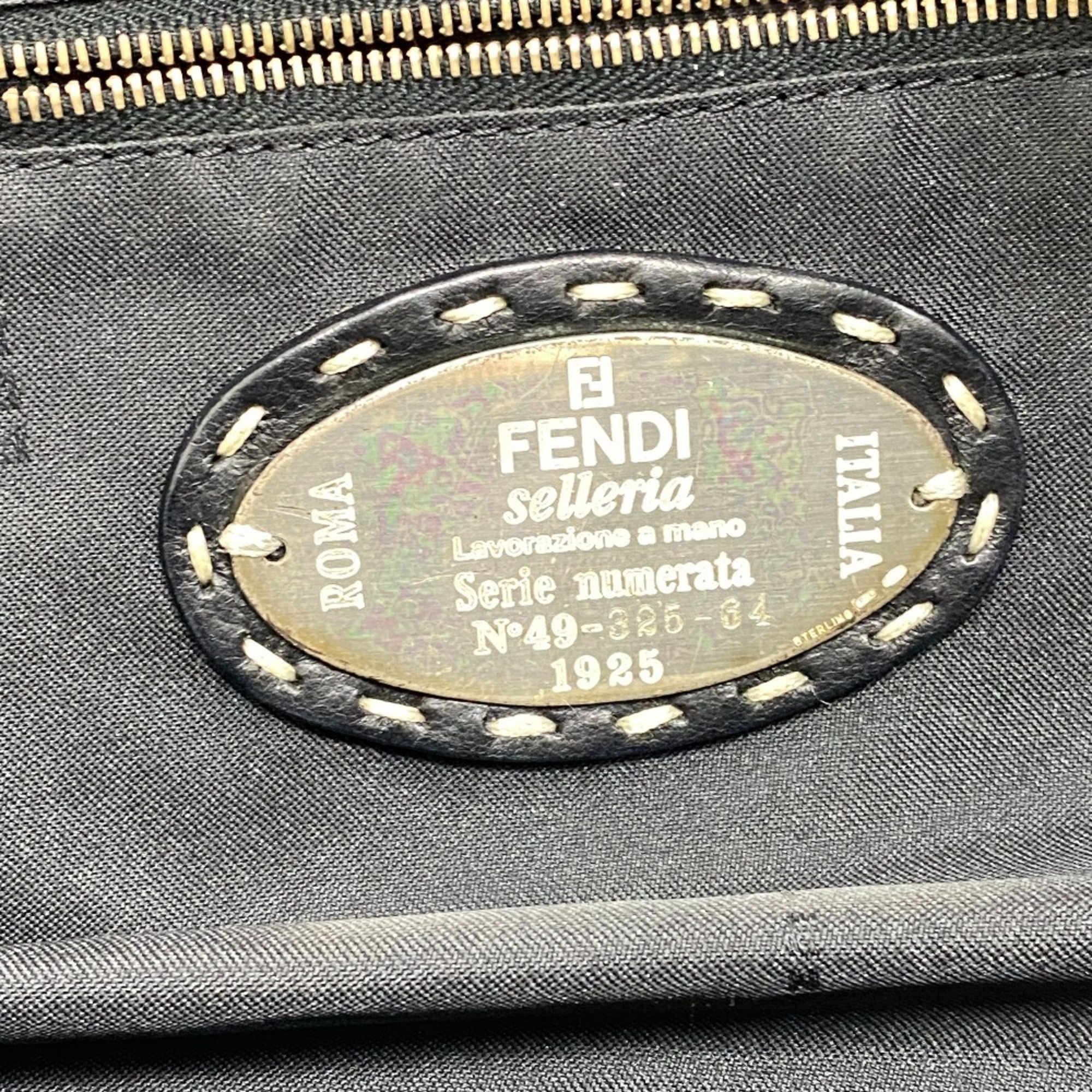 FENDI Selleria Handbag Black Women's Z0004900