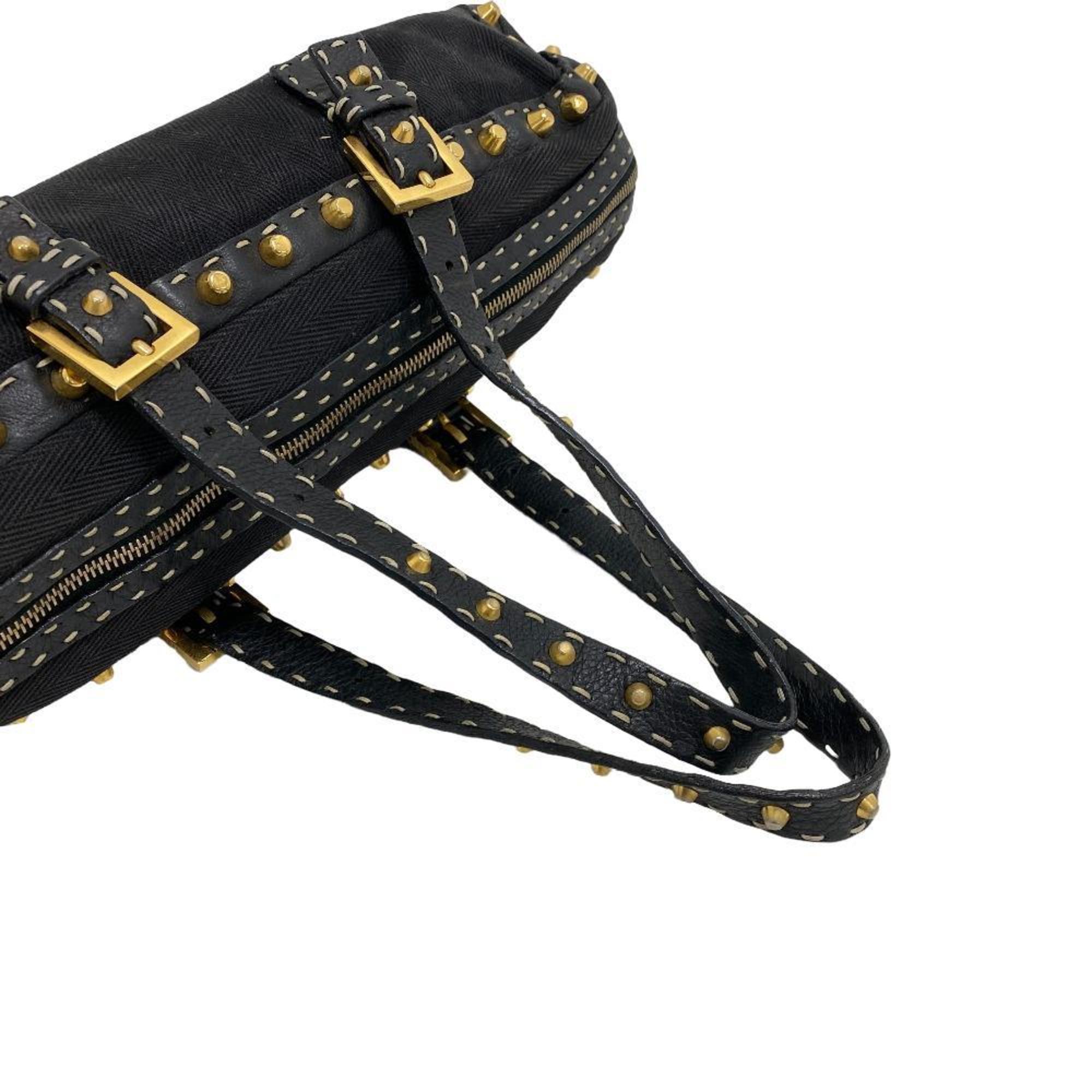 FENDI Selleria Handbag Black Women's Z0004900