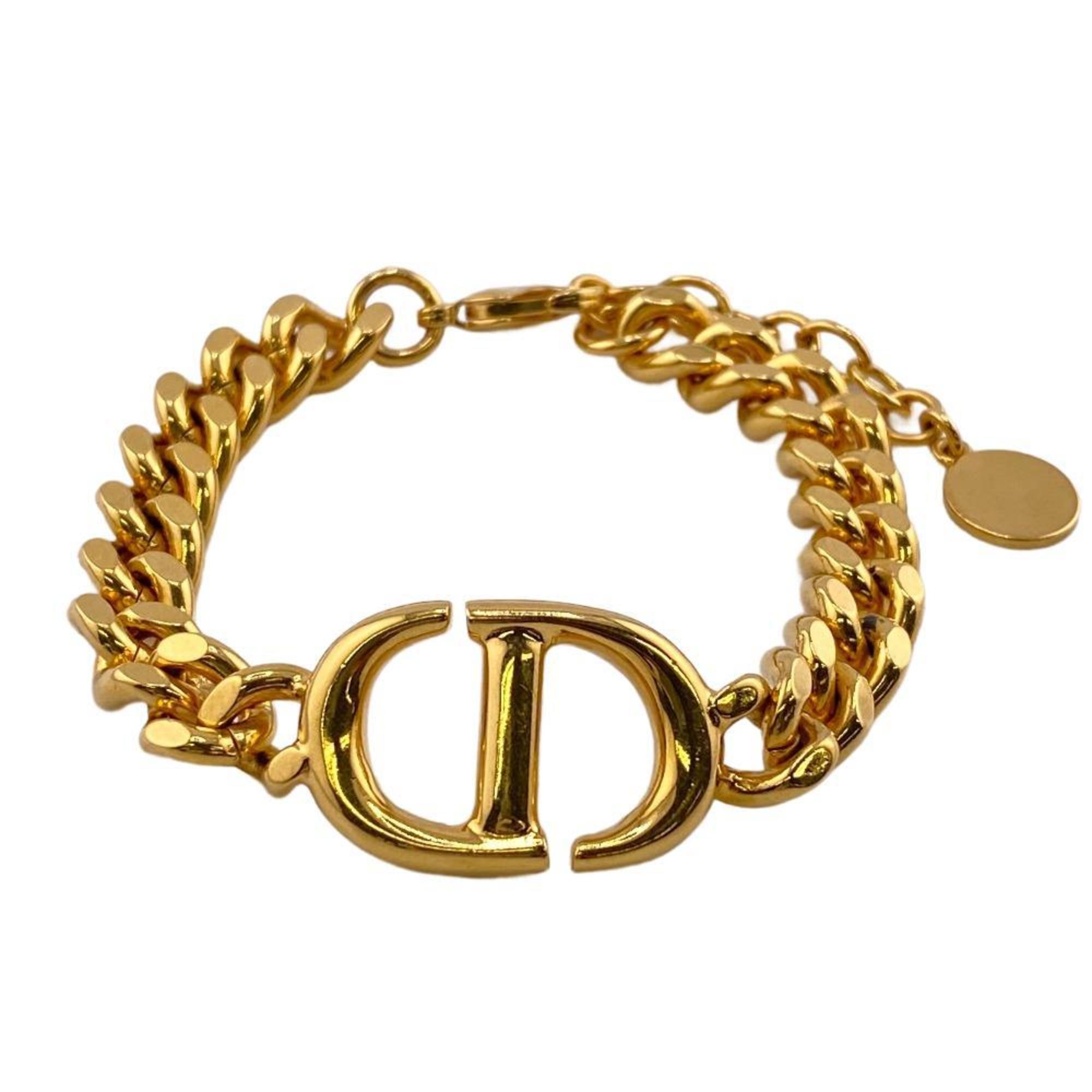 Christian Dior Dior CD Nav Bracelet Gold Men's Women's Z0005574