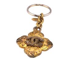 CHANEL 96A Coco Mark Key Ring Gold Women's Z0004909