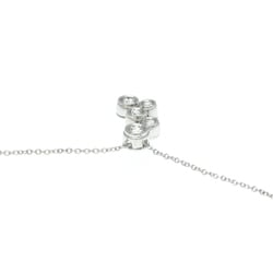 Tiffany Bubble Necklace Platinum 950 Diamond Men,Women Fashion Pendant Necklace (Silver)