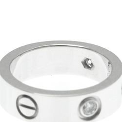 Cartier Love Love Ring White Gold (18K) Fashion Diamond Band Ring Silver