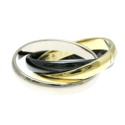 Cartier Trinity Ceramic,White Gold (18K),Yellow Gold (18K) Fashion No Stone Band Ring Black,Gold,Silver
