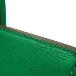 Hermes Handbag Birkin Verso 35 A Stamp Taurillon Clemence Vert Vertigo Fonce Ladies