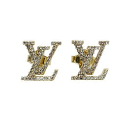 LOUIS VUITTON Louis Vuitton Earrings LV Iconic Strass Gold Rhinestone M00609 VA1212 Women Men