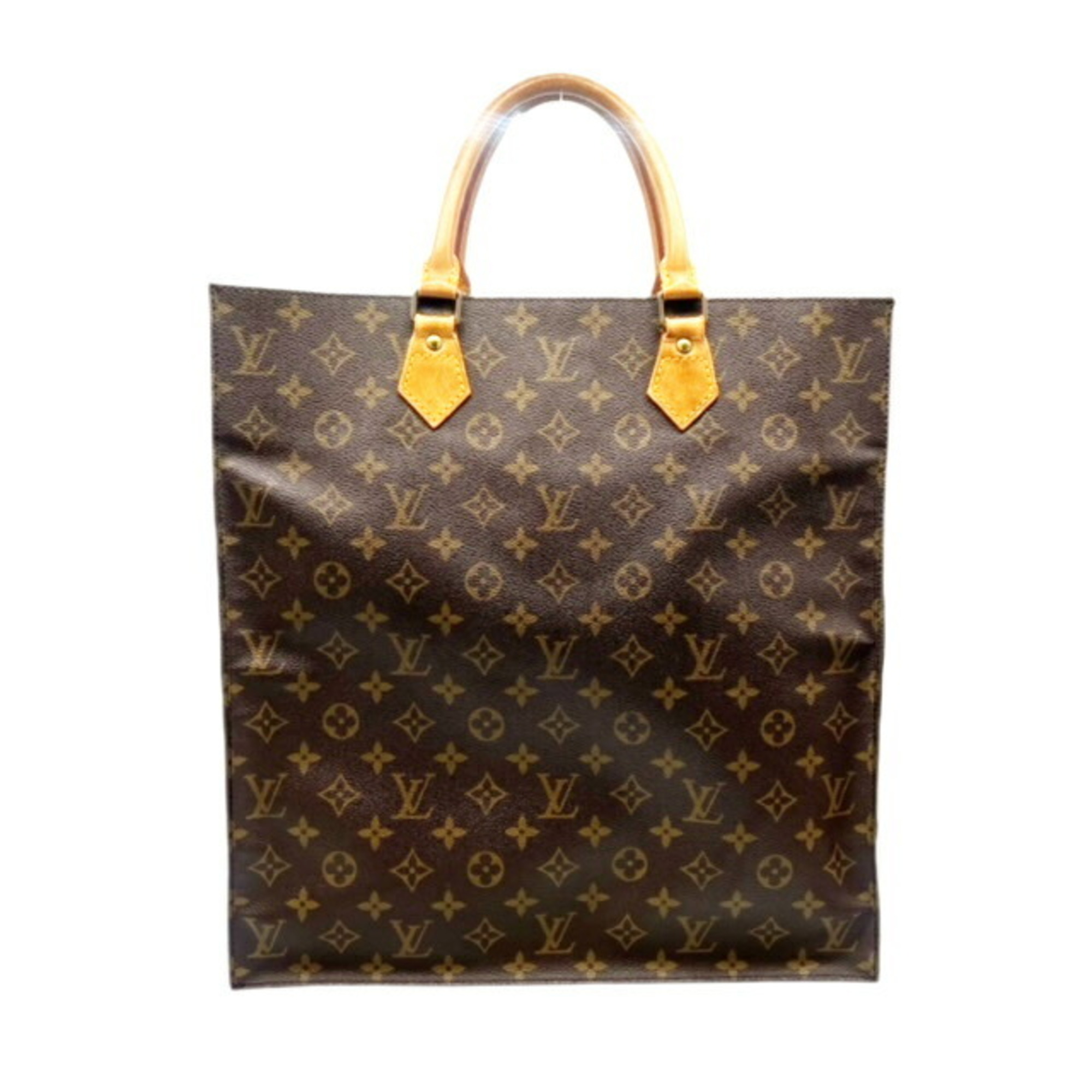 LOUIS VUITTON Monogram Sac Pla M51140 MI0911 Tote Bag Handbag Men Women